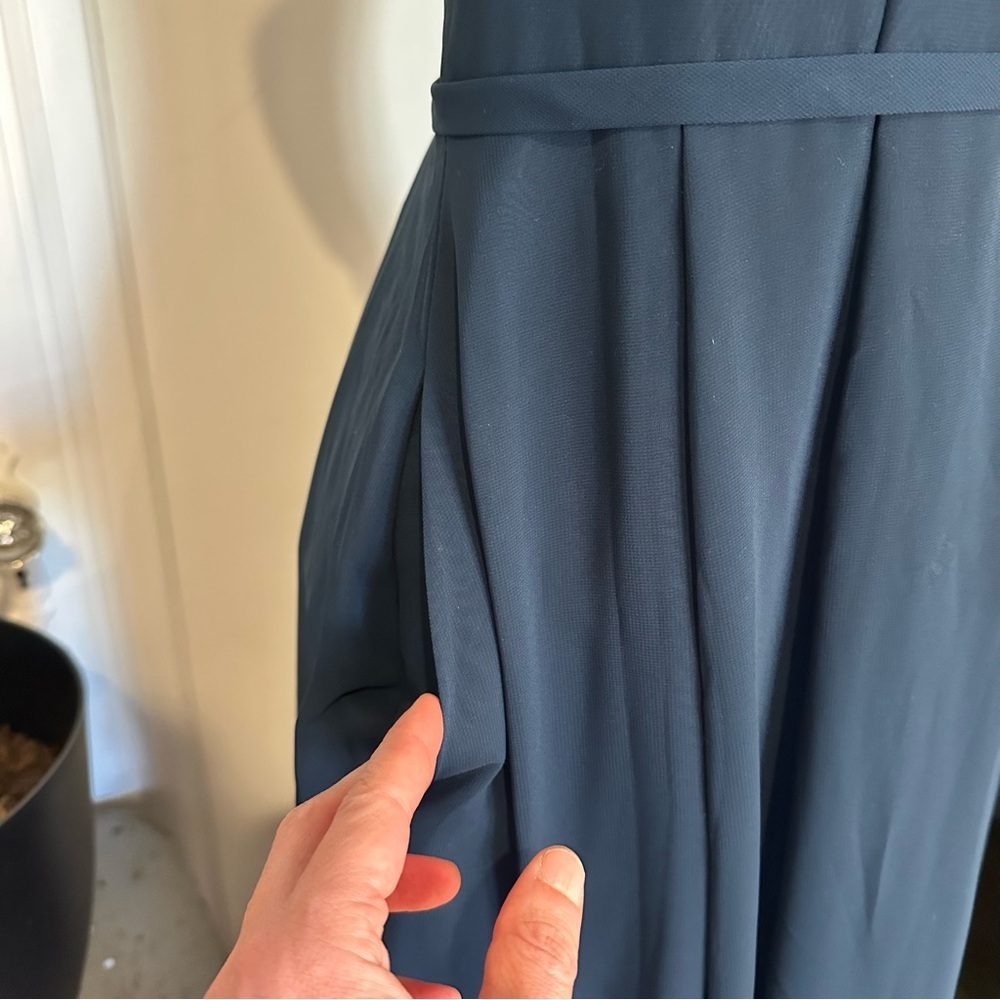 Azazie Deep Blue Maxi Dress - Picture 3 of 14
